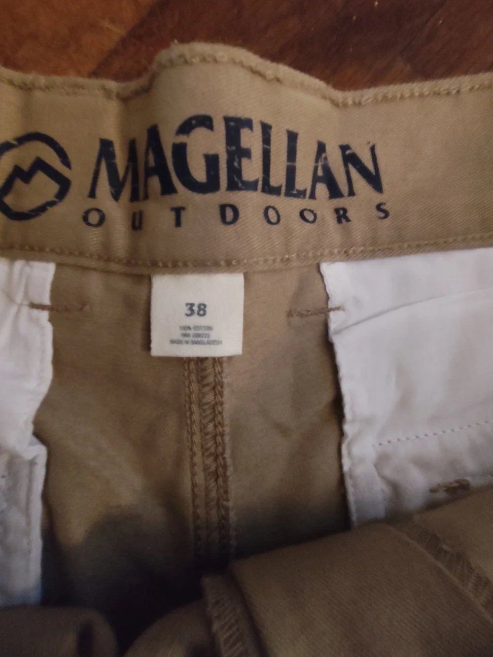 Magellan Outdoors Men's Tan Flat Front Shorts